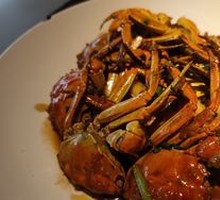 Fresh Yellow Crab with Rice Cake
