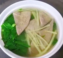 Spinach and Pork Liver Soup