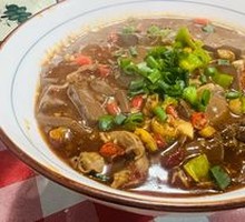 Duck Blood and Chicken Offal Stir-fry