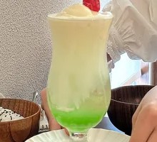 Cantaloupe Ice Cream Soda