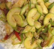 Zucchini Beef Rice