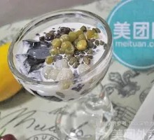 Mung Bean Coconut Rainbow Taro Balls