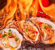 Grilled Garlic Oysters