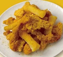 Crunchy Rice Noodles and Sticky Rice Chicken