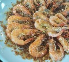 Garlic Steamed Prawns