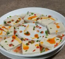 Steamed Stinky Tofu with Salted Duck Egg