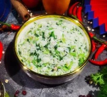 Salted Pork and Vegetable Rice