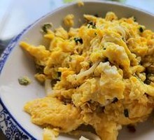 Silver Fish Fried with Eggs