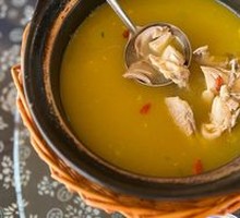 Stuffed Chicken with Pig's Trotter