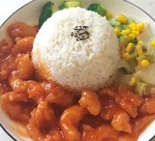 Sweet and Sour Pork Rice