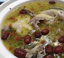 Chicken Soup with Earthy Flavor