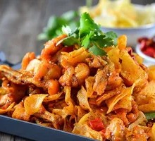Spicy Potato Chips with Frog