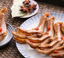 Spiced Duck Feet Skewers