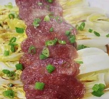 Sausage Steamed Baby Bok Choy