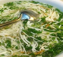 Sliced Pork and Tofu Soup