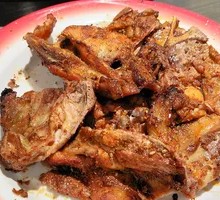Charcoal-Grilled Chicken Bones