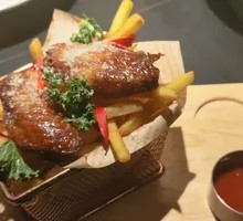 Golden Fries & Left Roasted Wings