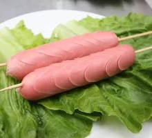 Charcoal Grilled Hot Dog Sausage