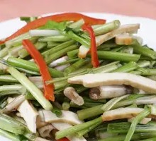 Water Celery with Tofu Skin
