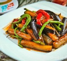 Eggplant and Green Bean Stir-fry