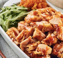 脆皮鸡米饭