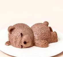 Black Chocolate Bear Mousse Cake