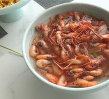 Boiled Shrimp in Salt Water
