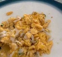 Silver Fish Stir-fried with Free-range Eggs