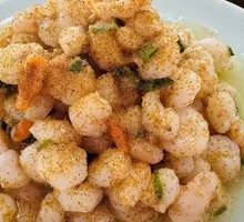 Seasonal Three-Shrimp Dish