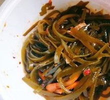 Cold-mixed kelp strands