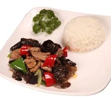 Stir-fried Pork with Green Pepper Rice Bowl