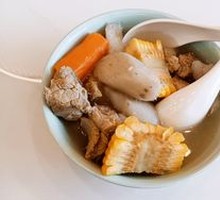 Corn, Yam, and Pork Rib Soup