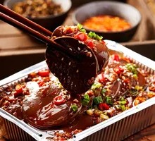 Aluminum-Wrapped Duck Blood