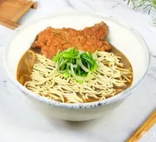 Scallion Braised Pork Cutlet Noodles