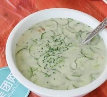 Cucumber and Century Egg Soup