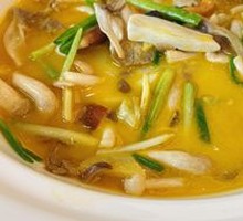 Scallion-Braised Matsutake and Fresh Mushrooms