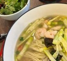 Wild Bamboo Shoot and Shrimp Noodles