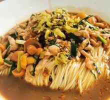 Mushroom and Pork Noodles