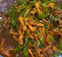 Green Pepper Shredded Pork Noodles