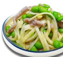 Stir-fried Pork Shreds with Green Beans and Water Chestnuts