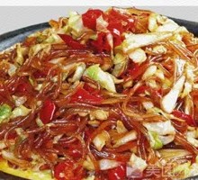 Sizzling Glass Noodles with Cabbage