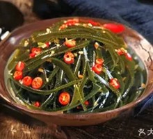 Cold-mixed kelp strands