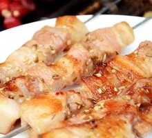 Honey-glazed pork belly