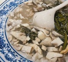 Fresh Mushroom, Water Shield, and Shrimp Soup