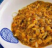 Crab Roe Shrimp Noodles