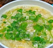Cilantro Tofu Soup