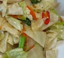 Cherry Shrimp with Napa Cabbage