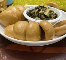 Salted Vegetable Steamed Corn Cake