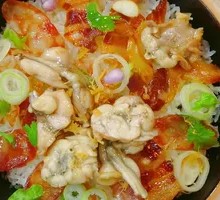 Sausage, Preserved Meat, and Frog Clay Pot Rice