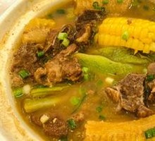 Pork Rib Stewed with Green Beans and Corn